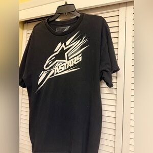 Alpinestars Vintage Black and White Logo Tee Men’s XL
